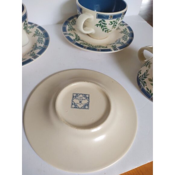 Pfalzgraff USA - Lot of 3 sets - Stoneware Cup & Saucer Sylvan Pattern - Picture 6 of 12